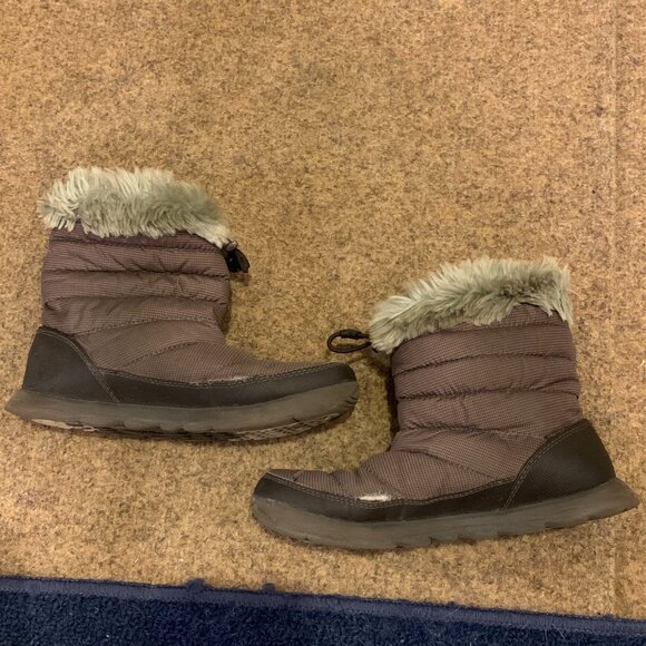 The North Face Nuptse Faux Fur IV Boots Thermoball Micro Baffle Booties Sz 6 - Picture 5 of 8